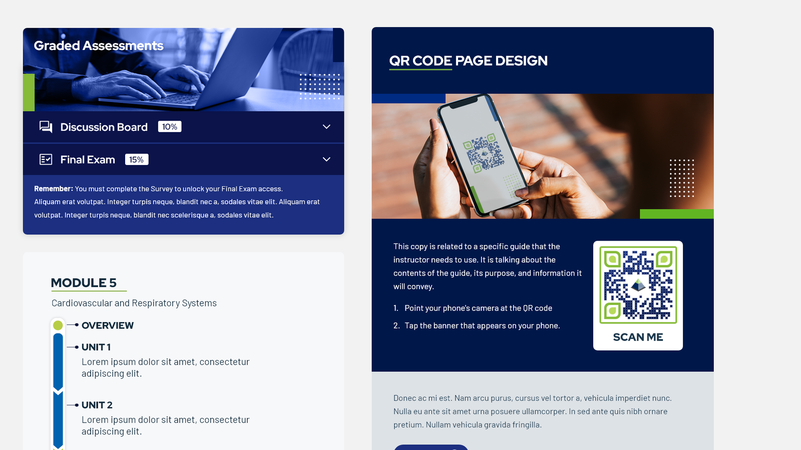 triOS College responsive laptop view layout design